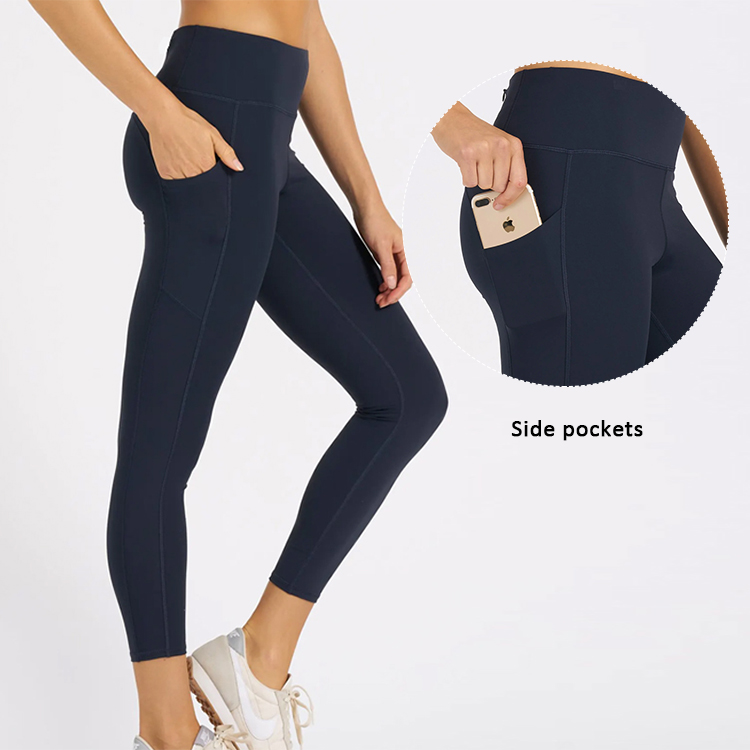 High waisted recycled custom yoga pants | sweatpants manufacturers